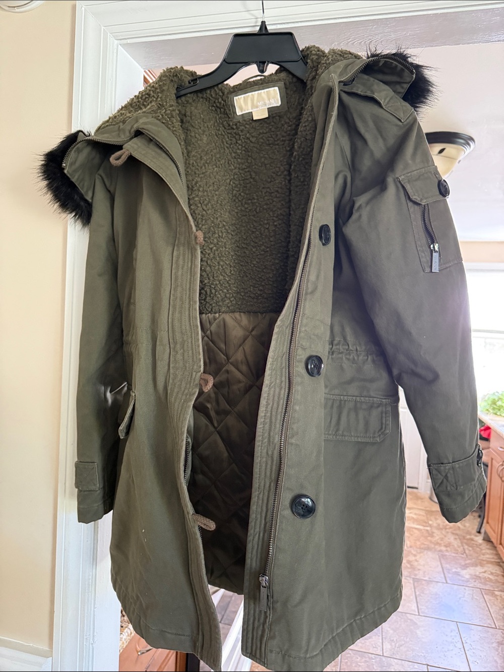 Michael Kors coat with hood
